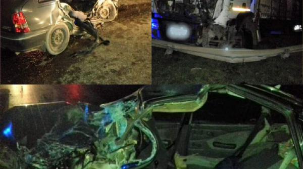 tragedie la iesirea din urziceni o masina a fost spulberata de un camion doua persoane au murit