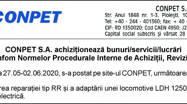 conpet s a achizitioneaza bunuri servicii lucrari
