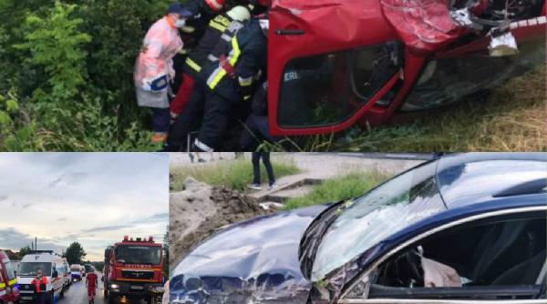 accident teribil in valcea un microbuz si o masina s au ciocnit violent 11 persoane implicate