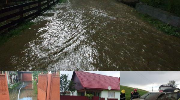 potop zeci de gospodarii inundate in mures si alte case in pericol