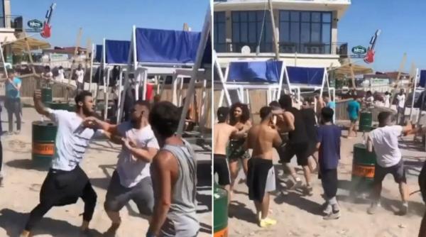 stare de alerta in vama veche bataie generala pe plaja politia s a autosesizat