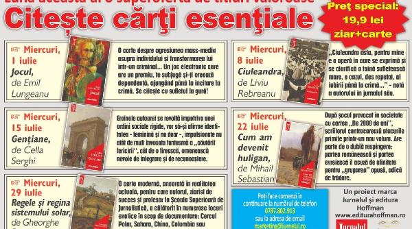 luna aceasta jurnalul iti aduce o superoferta de titluri valoroase cu autori clasici si contemporani citeste carti esentiale si nu o sa regreti