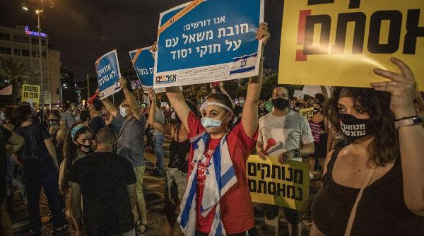 proteste pandemie manifestatie violenta la tel aviv