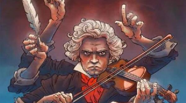 romanul grafic beethoven geniu nemuritor ilustrat de remus brezeanu lansat online de icr berlin