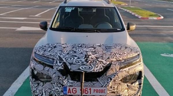 dacia electrica surprinsa in probe