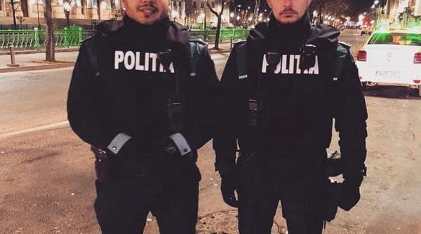 doi politisti si un jandarm au salvat viata unui barbat cazut la pamant in centrul vechi