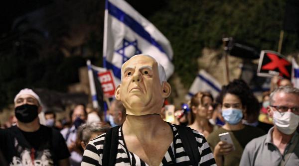 protest de amploare la ierusalim pentru demisia premierului netanyahu