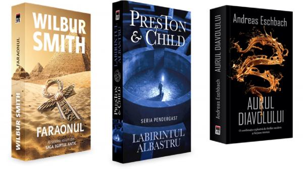 faraonul de wilbur smith labirintul albastru de preston child si aurul diavolului de andreas eschbach trei noi aparitii