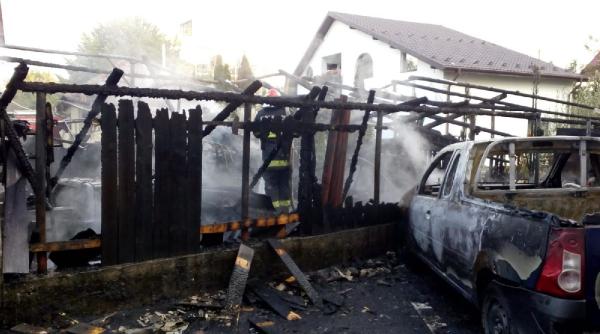 incendiu puternic in campulung muscel