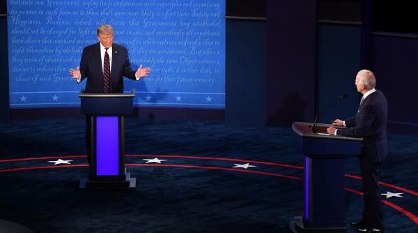 prima dezbatere dintre donald trump si joe biden caracterizata de haos