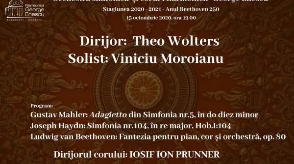 stagiunea filarmonicii continua in regim live fara spectatori mahler haydn beethoven in programul de pe 15 octombrie