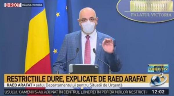 update raed arafat anunta noile restrictii masca este una dintre cele mai eficiente masuri