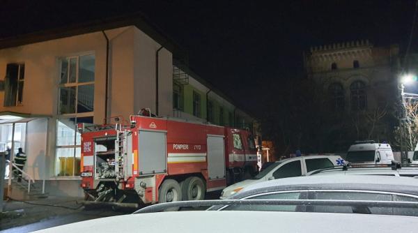 alerta incendiu la sectia de psihiatrie a spitalului municipal roman