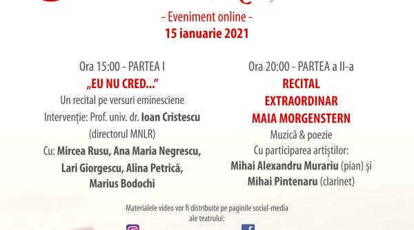 eveniment online de exceptie dedicat zilei culturii nationale