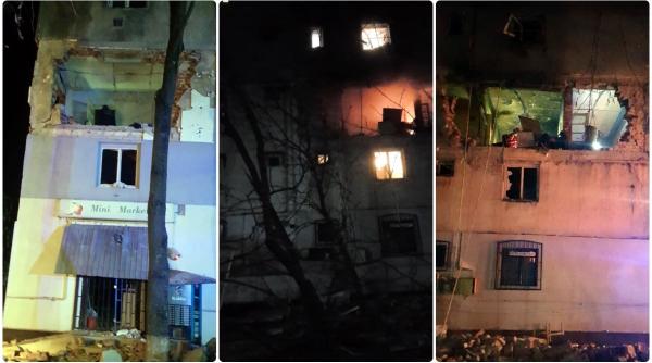 explozie puternica intr un bloc din gaesti zeci de locatari au fost evacuati