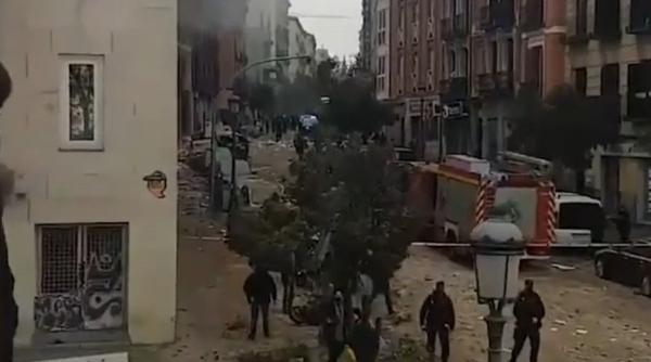 explozie puternica in madrid cel putin doi morti si opt raniti