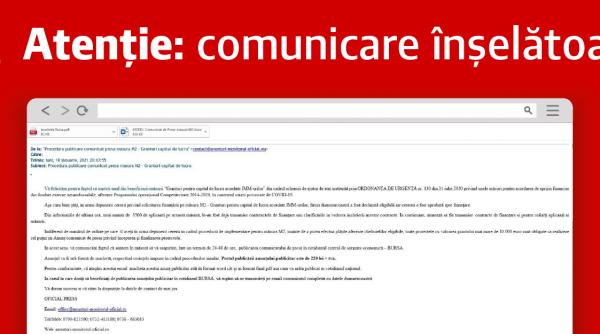 solicitantii de granturi in pericol mailuri false prin care sunt anuntati ca au fost admisi