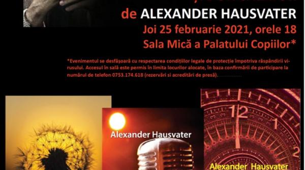 intalnire cu alexander hausvater in postura de scriitor la teatrul stela popescu pe 25 februarie