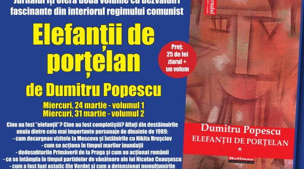 jurnalul va ofera doua volume cu dezvaluiri fascinante din interiorul regimului comunist elefantii de portelan de dumitru popescu