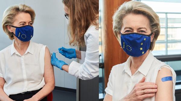 presedinta comisiei europene ursula von der leyen s a vaccinat