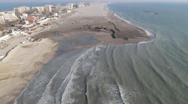 lucrarile de largire a plajei din mamaia au fost finalizate