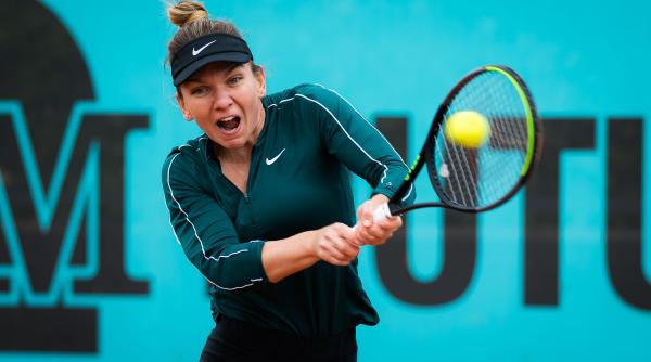simona halep victorie la madrid a condus cu 6 0 5 1 si a pierdut 4 game uri la rand