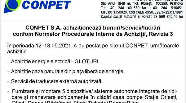 conpet s a achizitioneaza bunuri servicii lucrari