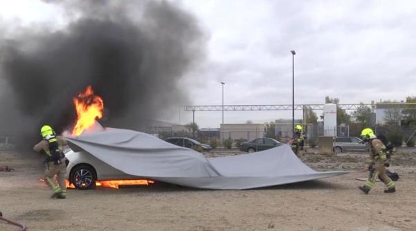 husa care stinge focul