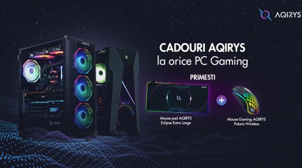 p pc garage ofera doua cadouri aqirys la orice pc gaming mousepad aqirys exlipse large si mouse aqirys polaris wireless