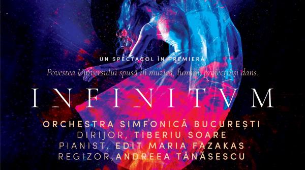 infinitum spectacol complex in care muzica simfonica se combina perfect armonios cu dansul si new media