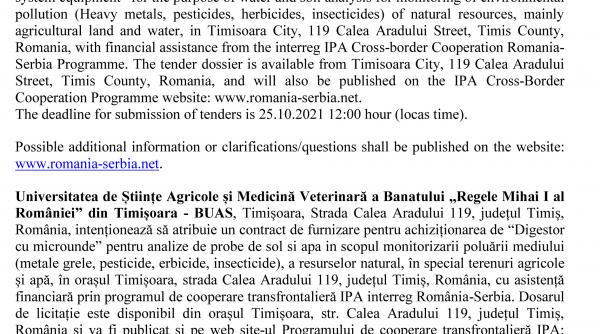 aquisition of microwave digestion system equipment