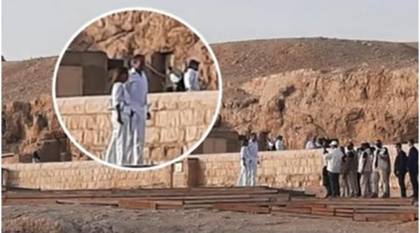 klaus si carmen iohannis in vizita la piramide