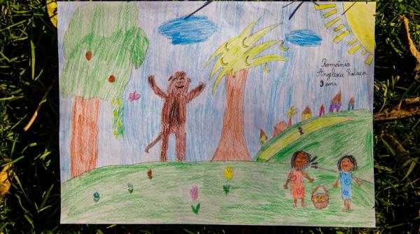 poveste colectiva scrisa de copiii din sibiu despre un virus si un cimpanzeu publicata online de bis teatru