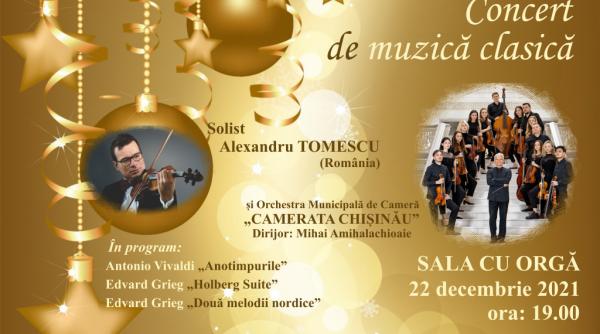 concert extraordinar de craciun sustinut de camerata chisinau si alexandru tomescu
