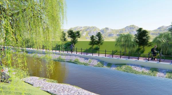 traseu pietonal si pentru biciclisti construit de primaria sibiu cu o firma al carei patron a fost condamnat pentru ca a mituit o procuroare