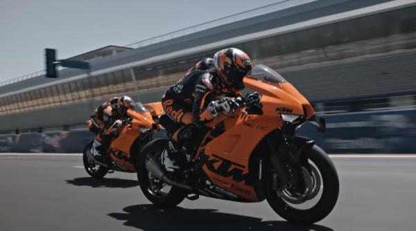 ktm rc 8c domina concurenta pe circuit si instaureaza autoritatea oranj la grila de start