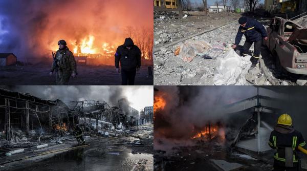 un depozit de combustibil a luat foc in orasul rusesc belgorod de langa granita cu ucraina