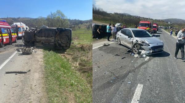 accident grav pe dn6 intre doua microbuze si o masina a fost activat planul rosu de interventie