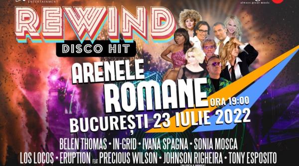 artisti de notorietate internationala aduc muzica anilor 70 80 90 la rewind disco hit pe 23 iulie la arenele romane din bucuresti