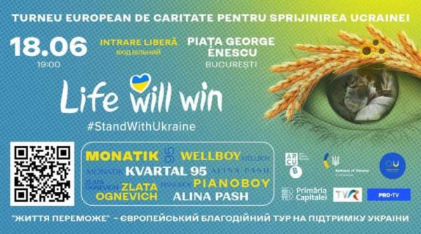 bucurestiul se alatura oraselor europene care gazduiesc turneul life will win dedicat ucrainei