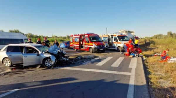 accident intre o cisterna si o masina in navodari un mort si doi raniti