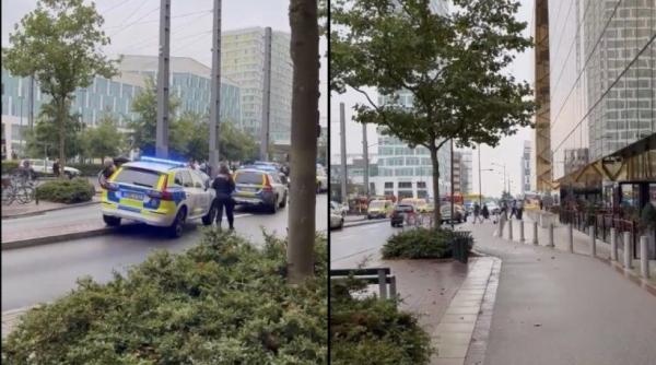 incident armat intr un centru comercial din suedia