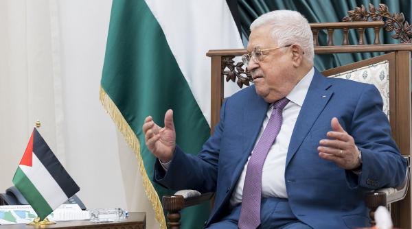 mahmoud abbas vrea reluarea negocierilor israelo palestiniene pe baza planului a doua state