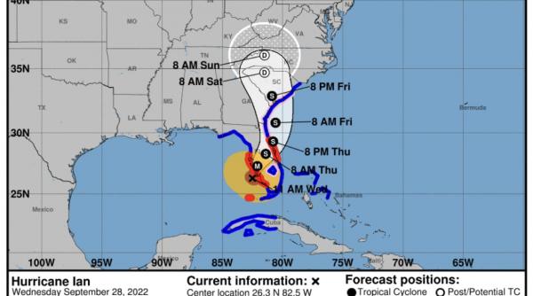 uraganul ian se apropie de florida