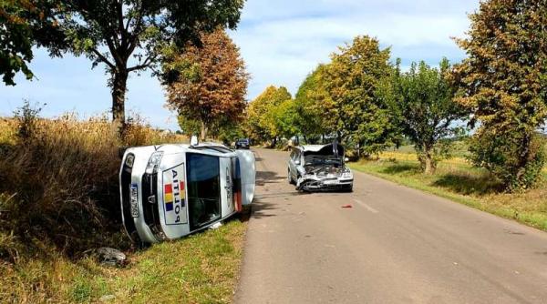 botosani masina de politie lovita de un sofer baut