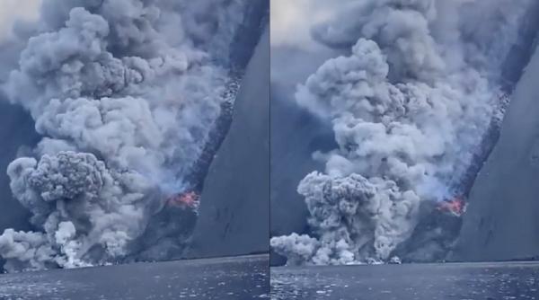 italia vulcanul stromboli a erupt alerta de miscari seismice