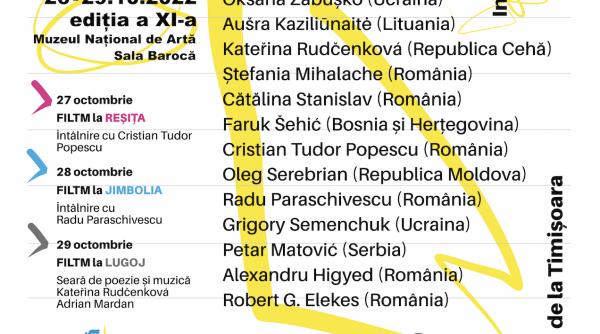 scriitorii cristian tudor popescu si oleg seberian viceprim ministru al republicii moldova deschid cea de a xi a editie a filtm 14 nume importante ale literaturii europene de astazi 4 localitati din banat