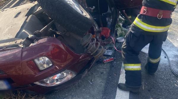 accident grav pe dn 22 a in judetul tulcea o soferita a murit dupa ce s a rasturnat cu autoturismul