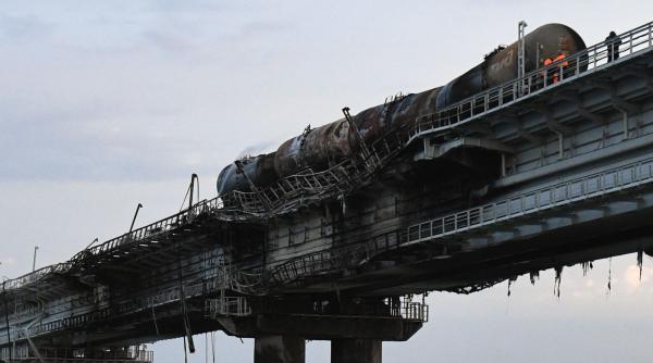 rusia va repara podul din crimeea pana in iulie 2023 dupa daunele provocate de explozie