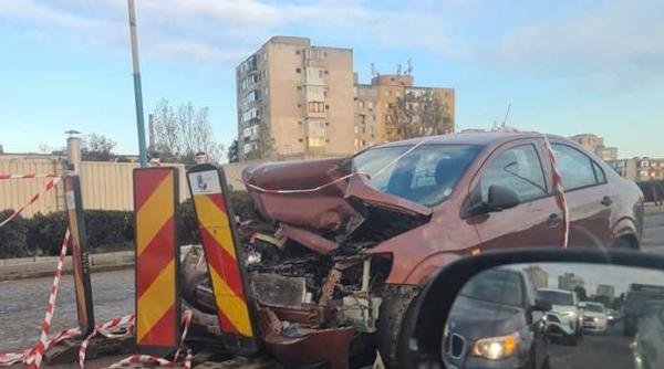 video viral slalom printre masini sfarsit cu un accident